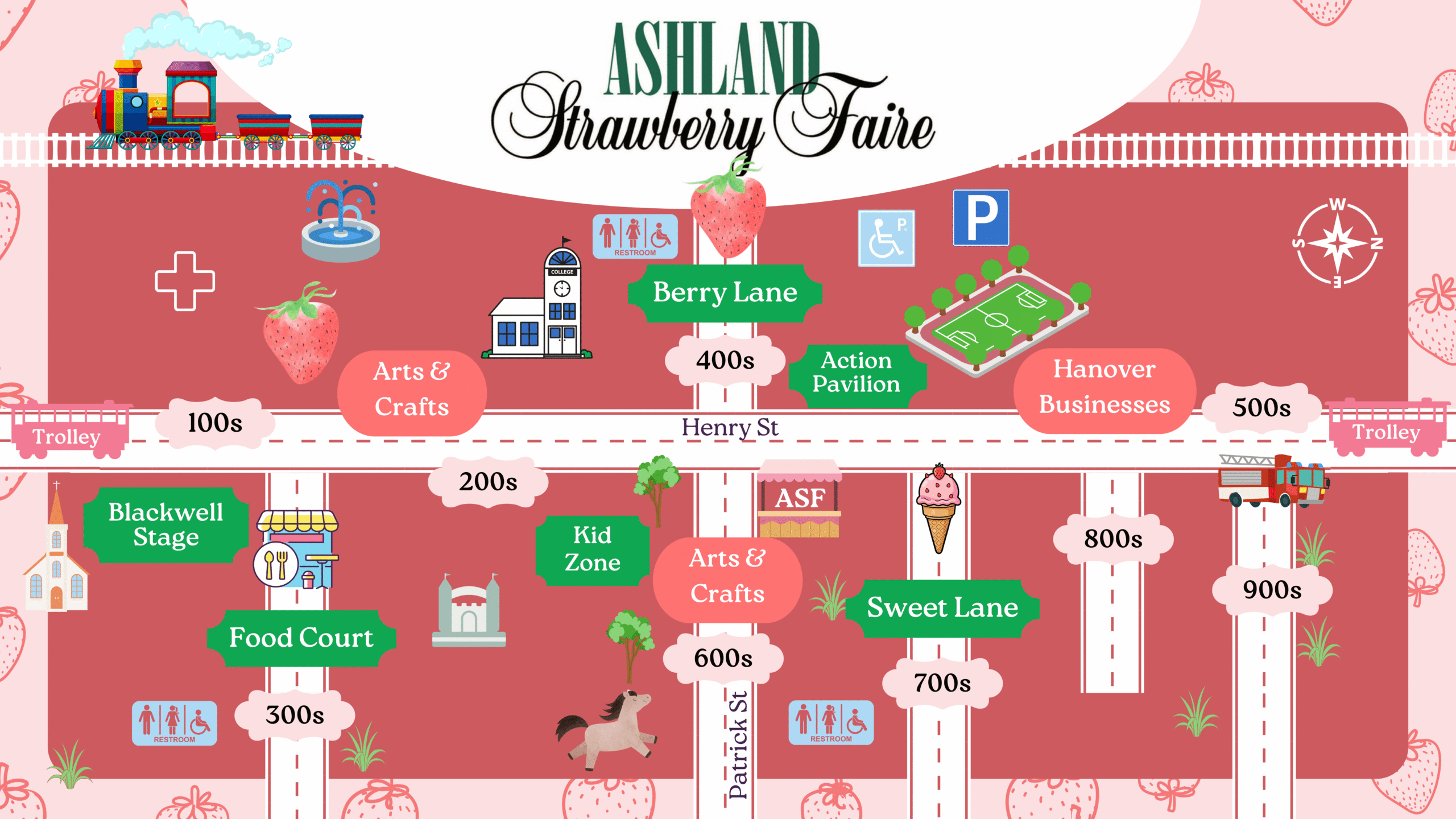 colorful map of a fair
